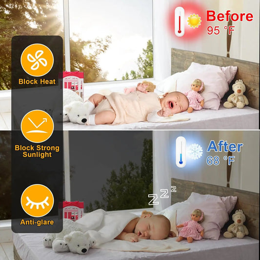 One Way Window Privacy Film See Out Not in, Window Tint for Home, Reflective Mirror Glass Windows Coverings Sun Heat UV Blocking