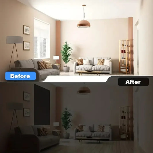 95-98% Blackout Curtain DIY Portable Travel Removable Blocking Darkest Window Film Cloth Self-adhesive Window Shades