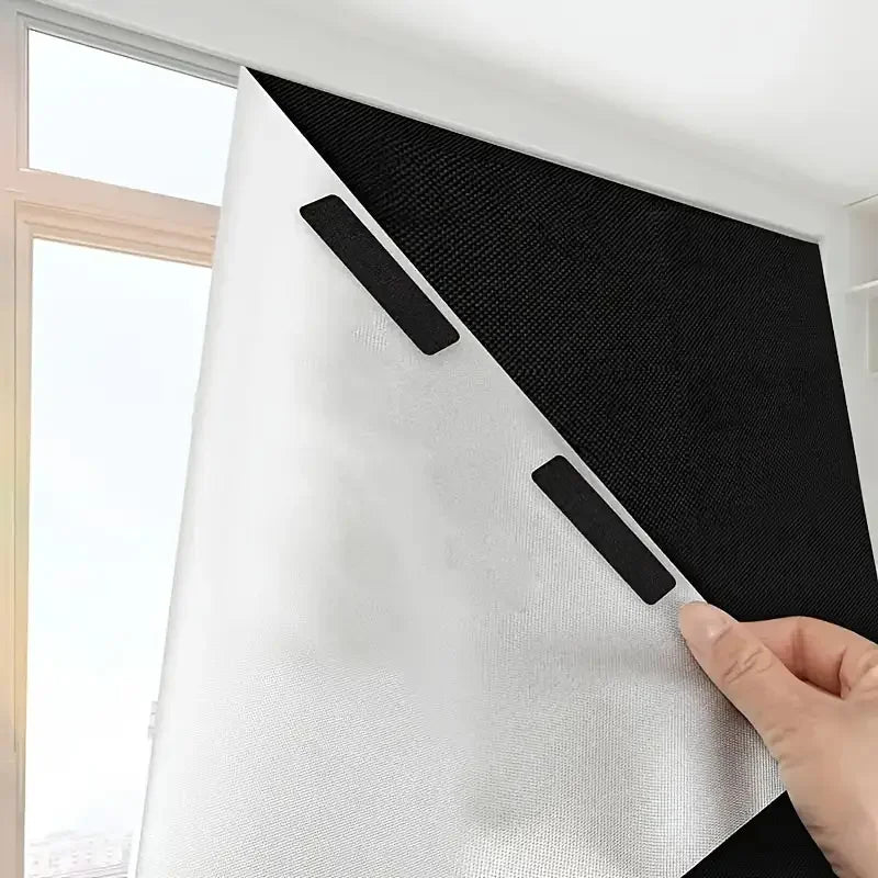 95-98% Blackout Curtain DIY Portable Travel Removable Blocking Darkest Window Film Cloth Self-adhesive Window Shades