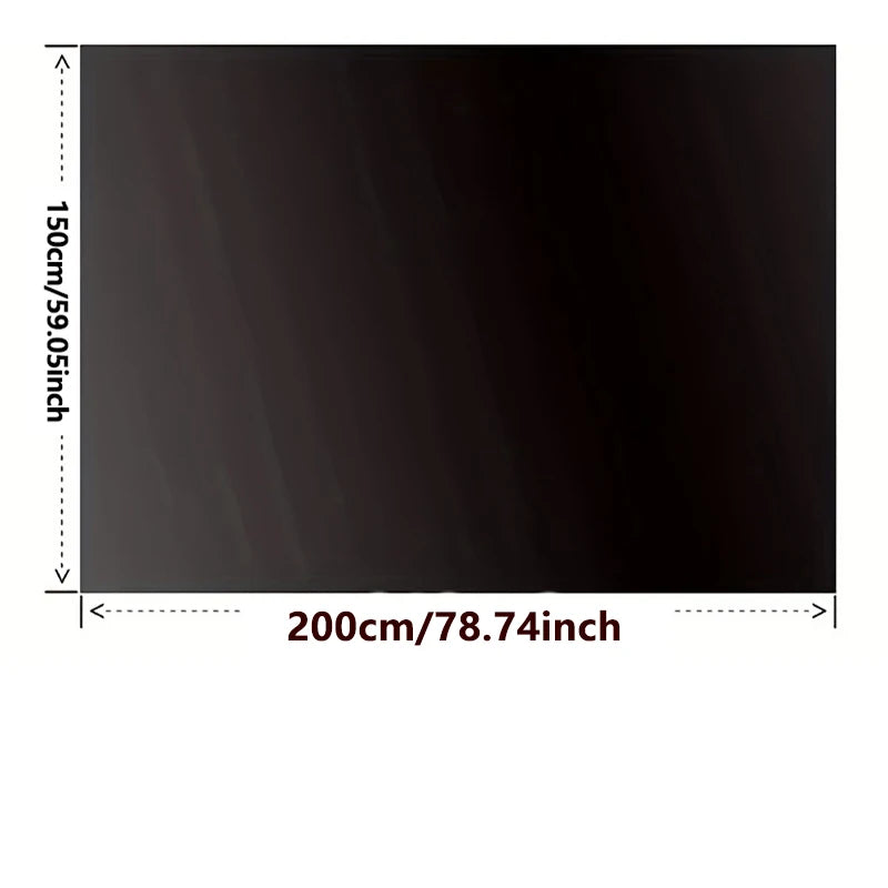 95-98% Blackout Curtain DIY Portable Travel Removable Blocking Darkest Window Film Cloth Self-adhesive Window Shades