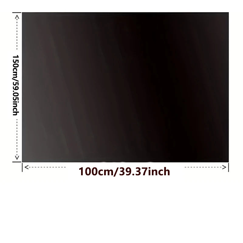 95-98% Blackout Curtain DIY Portable Travel Removable Blocking Darkest Window Film Cloth Self-adhesive Window Shades